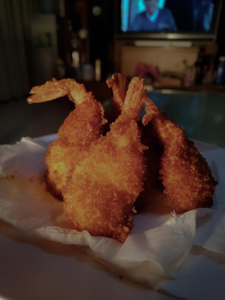 面包糠炸虾