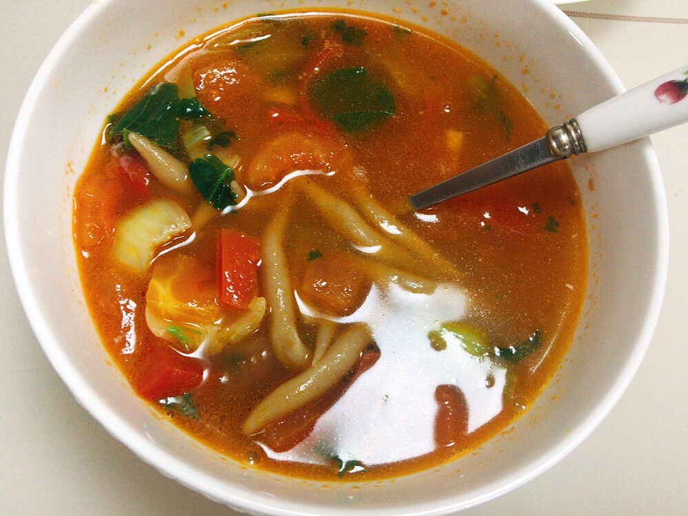 酸汤莜面鱼的做法