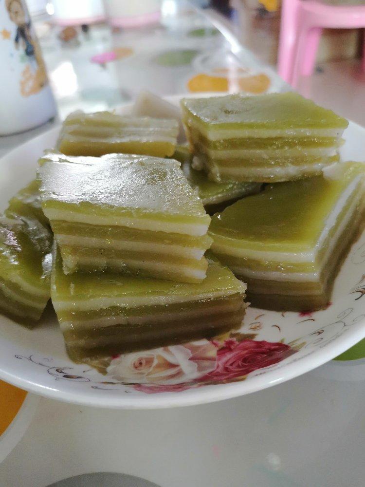 炒鸡浓香斑斓味印尼千层糕