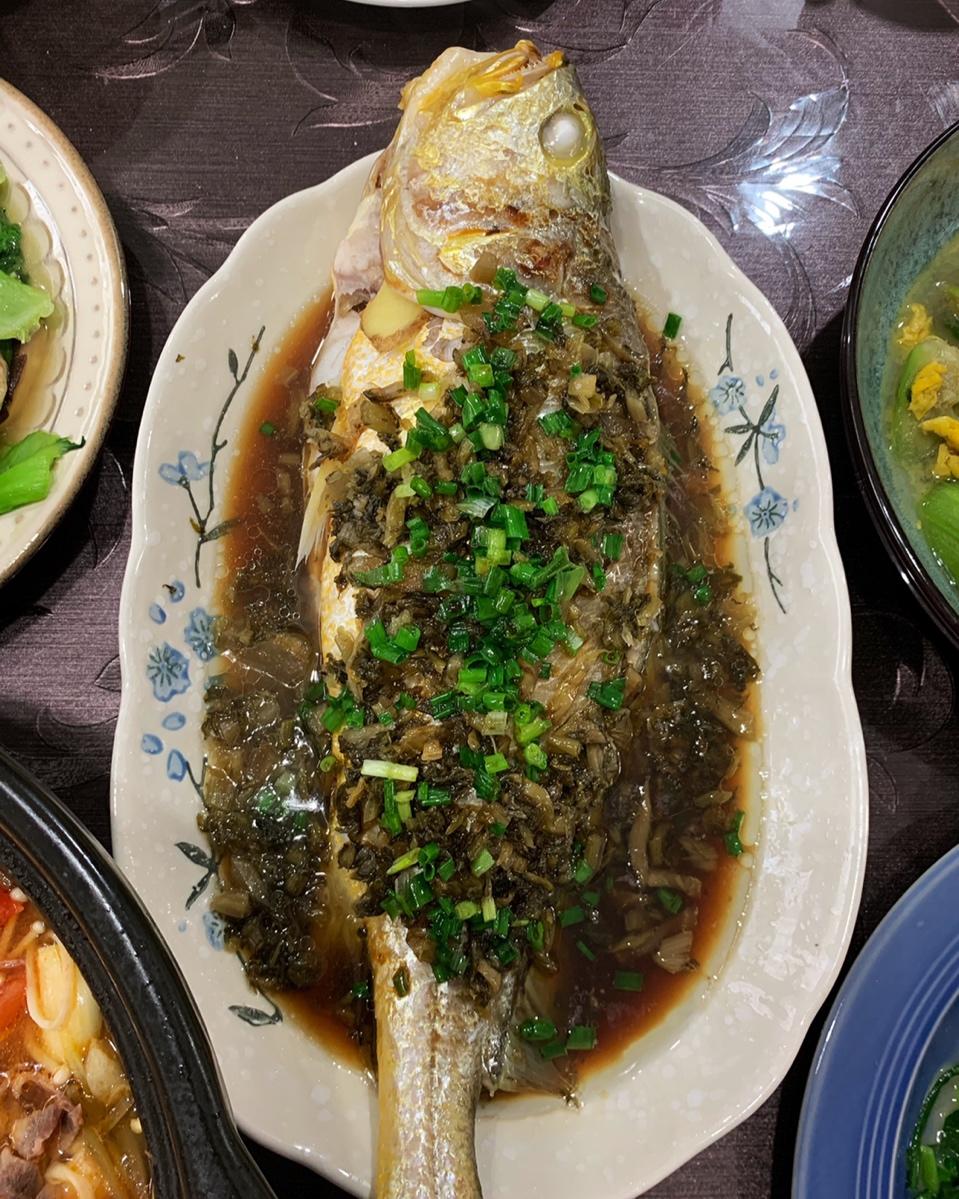 【雪菜烧大黄鱼图片】wqsisi_下厨房