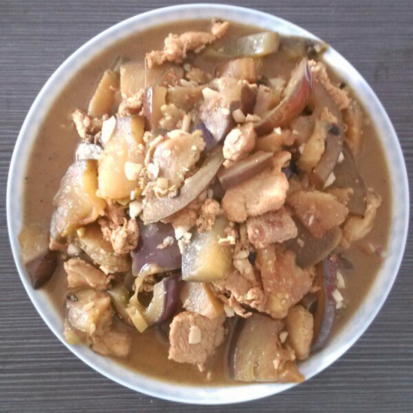 茄子炒肉丝
