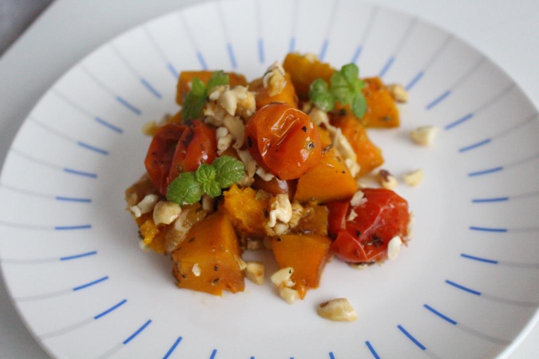 【健康三餐】坚果香烤素奶酪南瓜