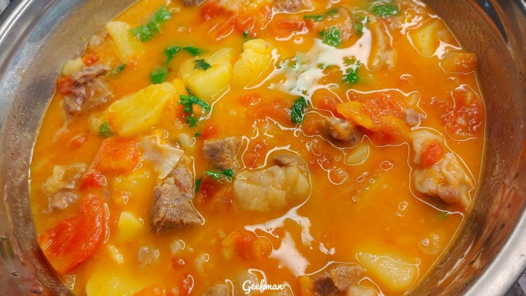 老丁的私房菜-番茄牛腩煲