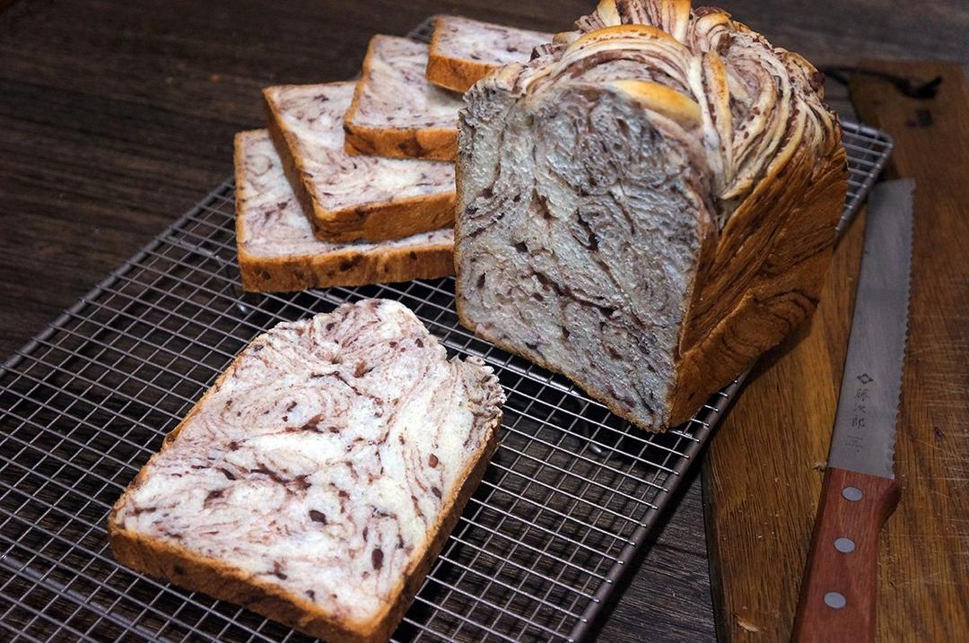 豆沙大理石吐司
