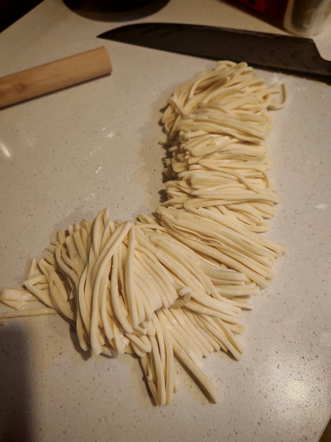 快手纯手工擀面条