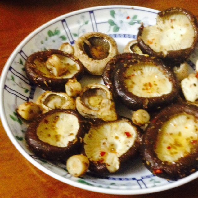 孜然烤香菇