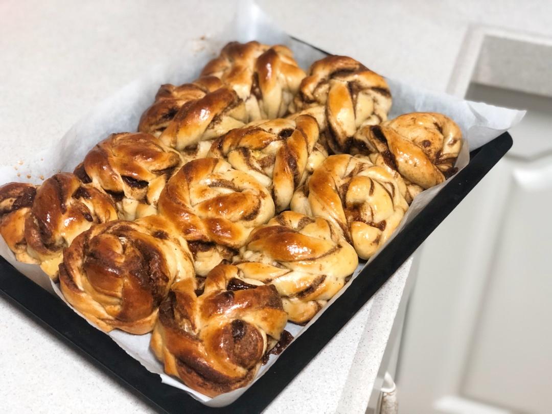 瑞典肉桂卷（附鲜酵母、活性干酵母、即时酵母用量换算公式）