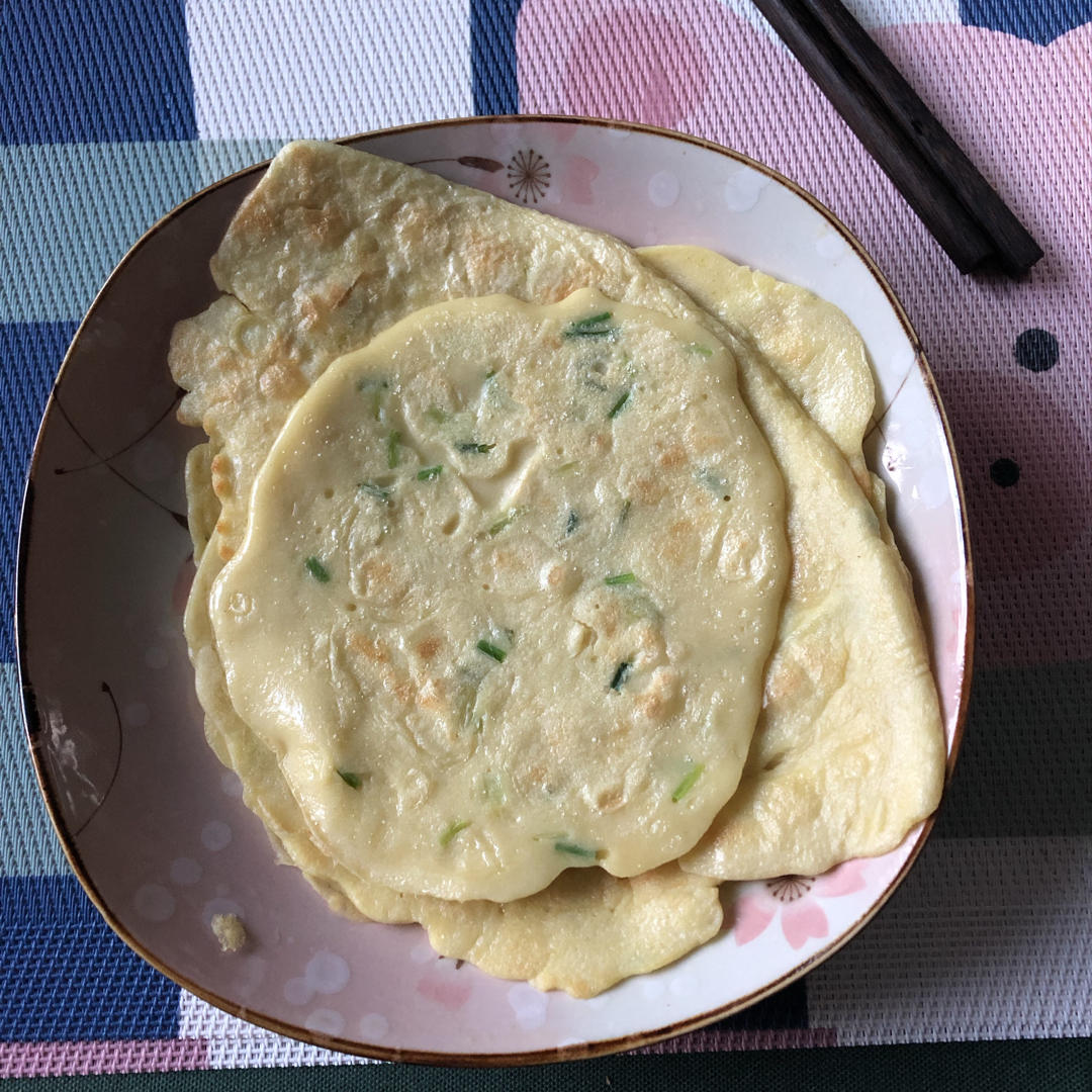 快速早餐鸡蛋葱花饼