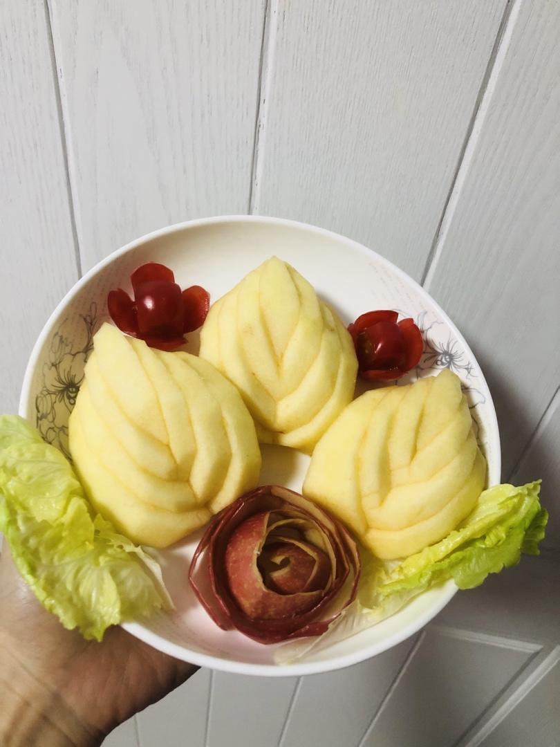 花开富贵-平平安安🍎【花式切苹果】