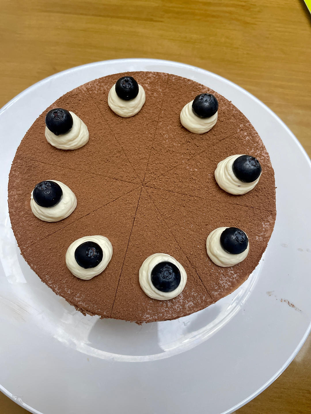 有奶油奶酪的巧克力慕斯（6寸），更好吃呦（自己留作记录）