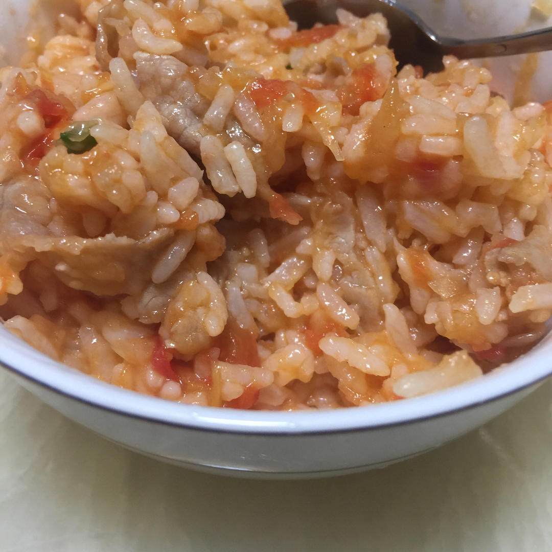 超浓郁番茄肥牛烩饭‼️剩饭这样做～秒空盘