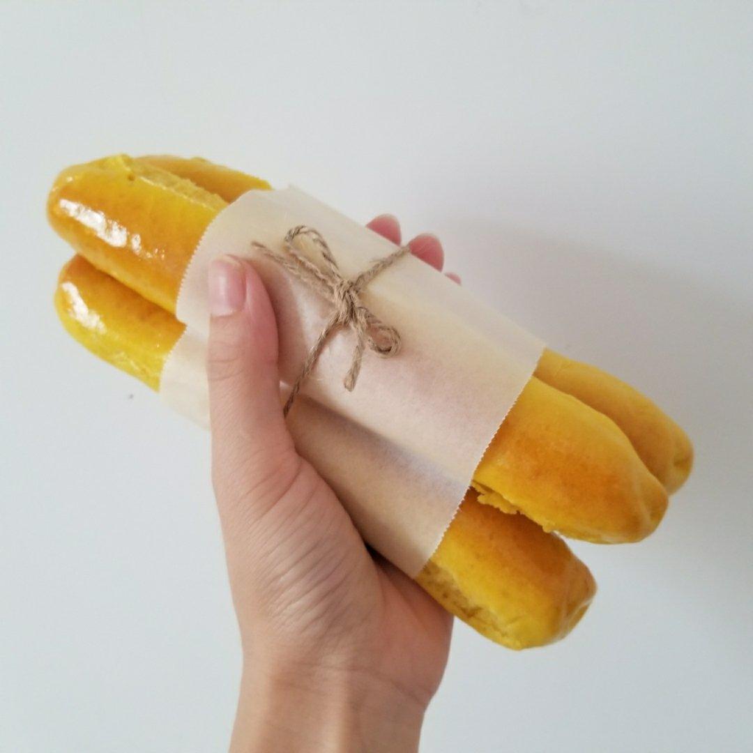 南瓜奶棒面包