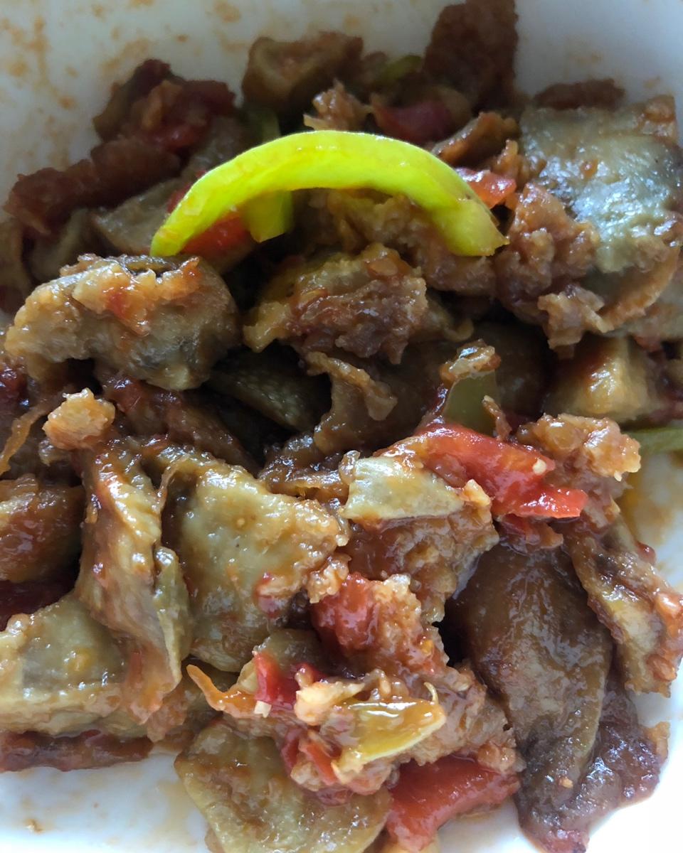 山西家常菜——油糊茄子/油浮茄子