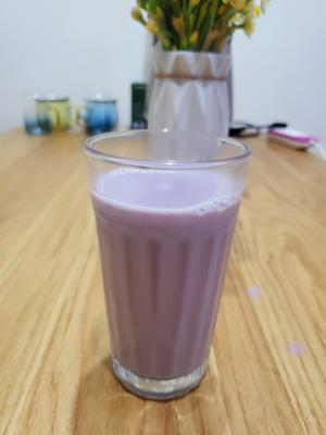 破壁机食谱  紫薯燕麦豆奶的做法 步骤3
