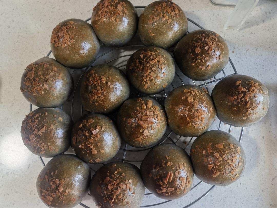 黑芝麻奶酥乳酪小餐包🌈馅料满满🧀香浓柔软