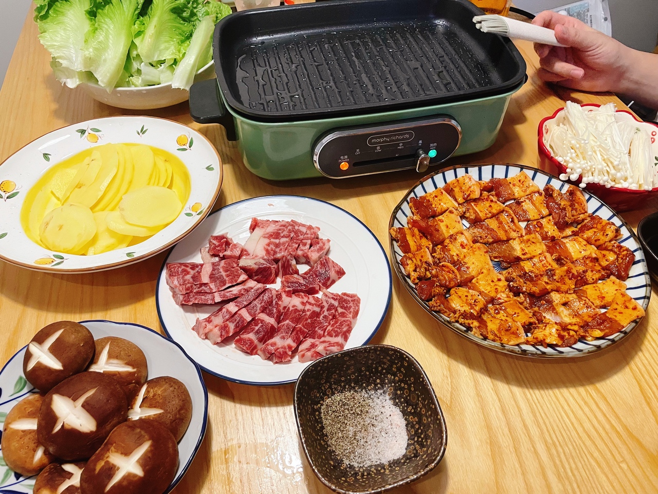 多功能锅食谱——家庭版烤肉的做法