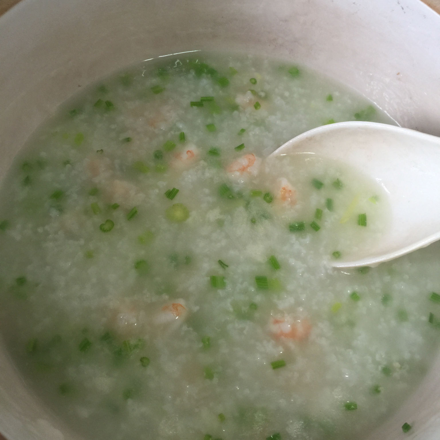 鲜虾香芹粥