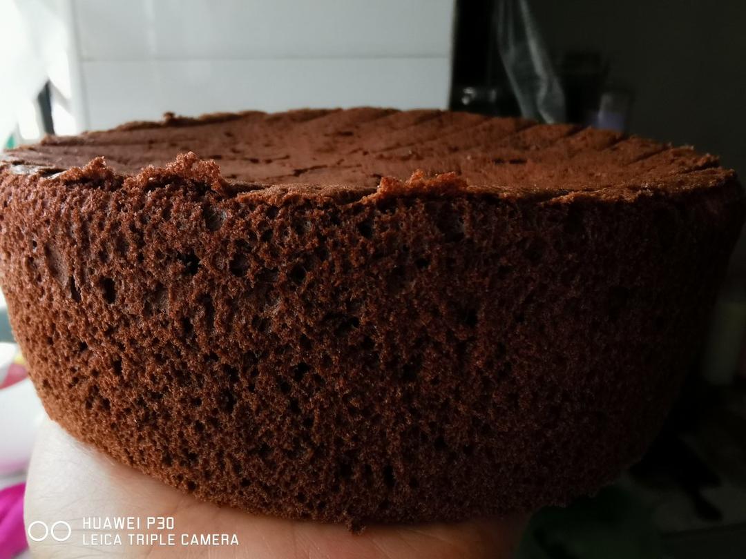 6寸可可戚风（内附8寸5蛋配方）