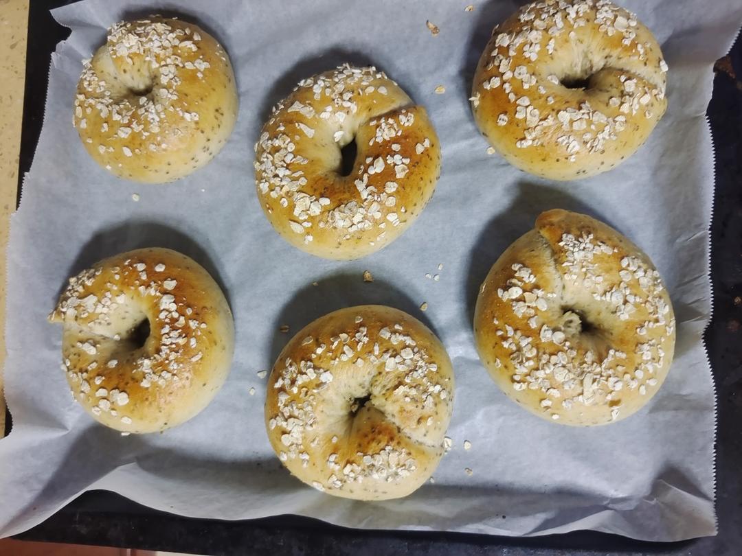 低糖无油燕麦贝果