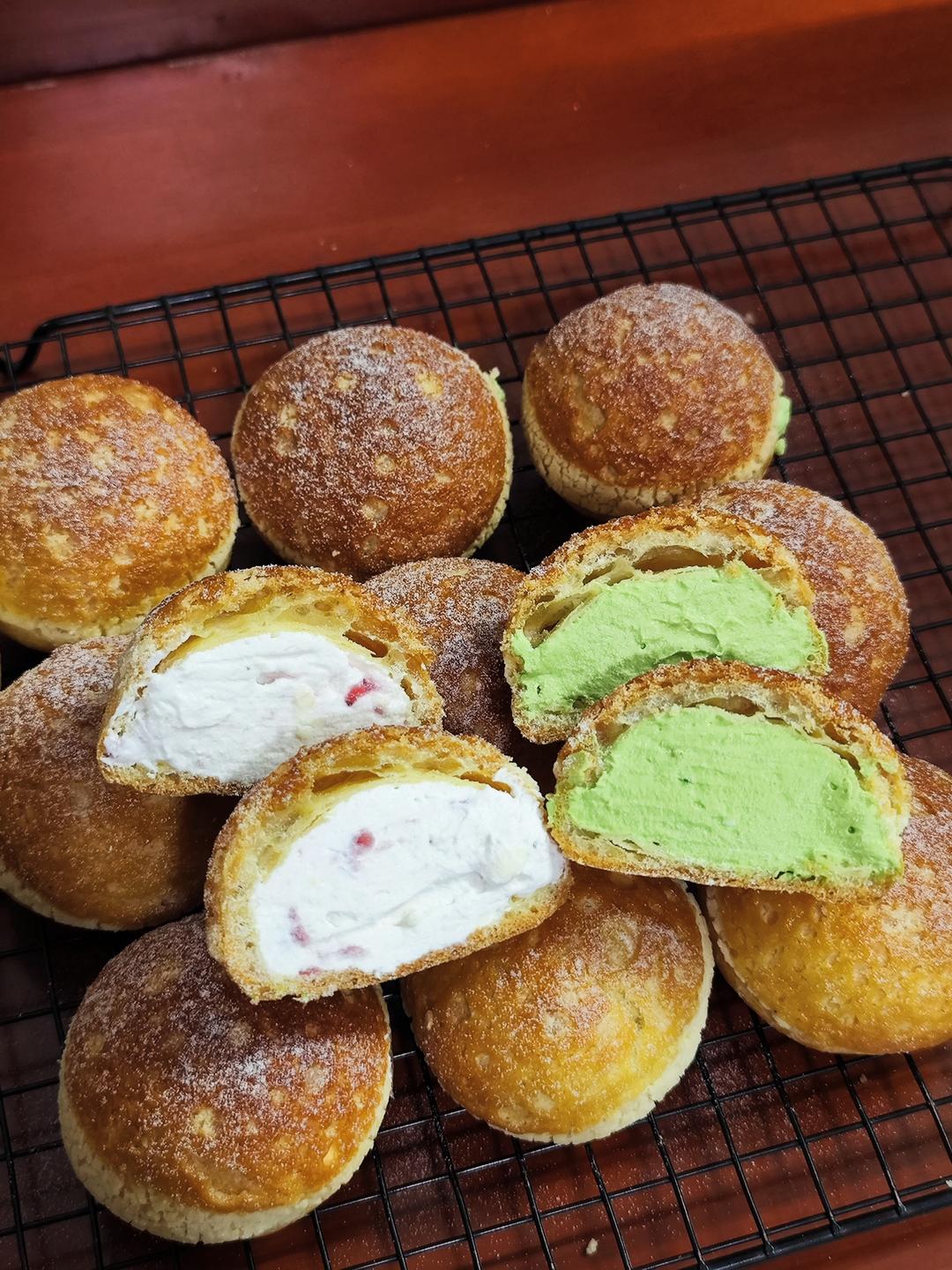 巧克力酥皮泡芙