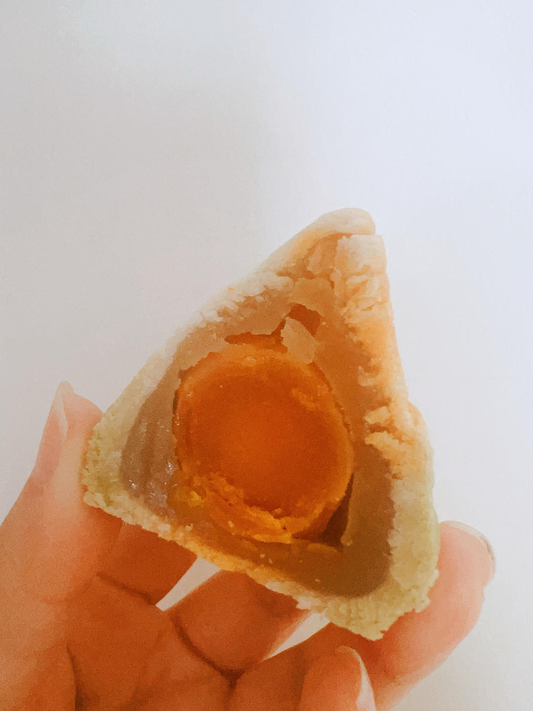 超萌|把蛋黄酥做成粽子 详细过程