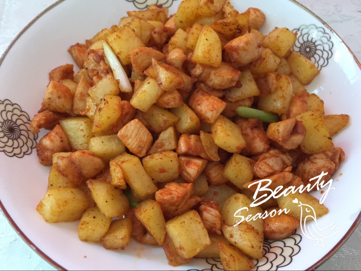 烤奥尔良鸡腿肉土豆