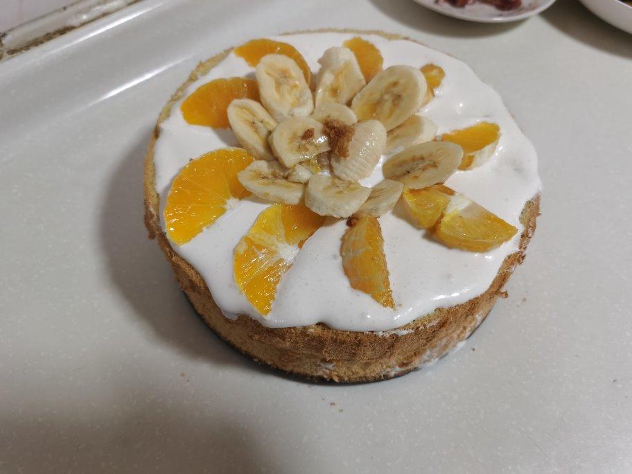 不会抹奶油也可以做的水果裸蛋糕～