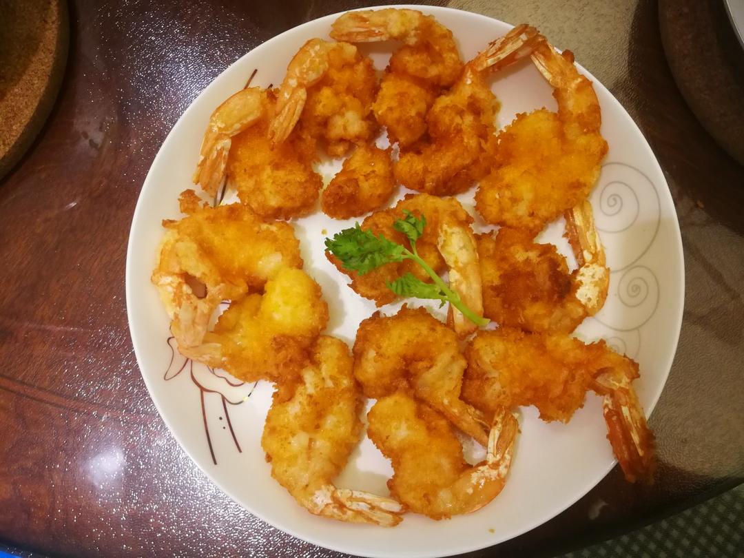 面包糠炸虾