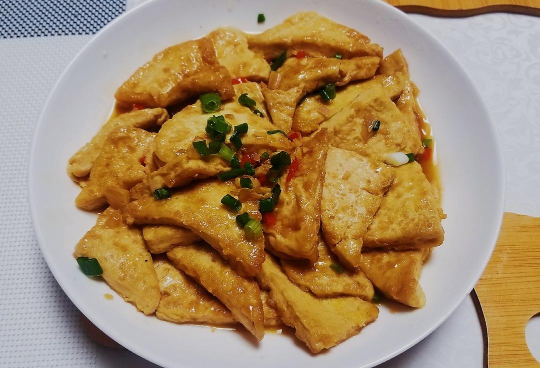 焖煎豆腐