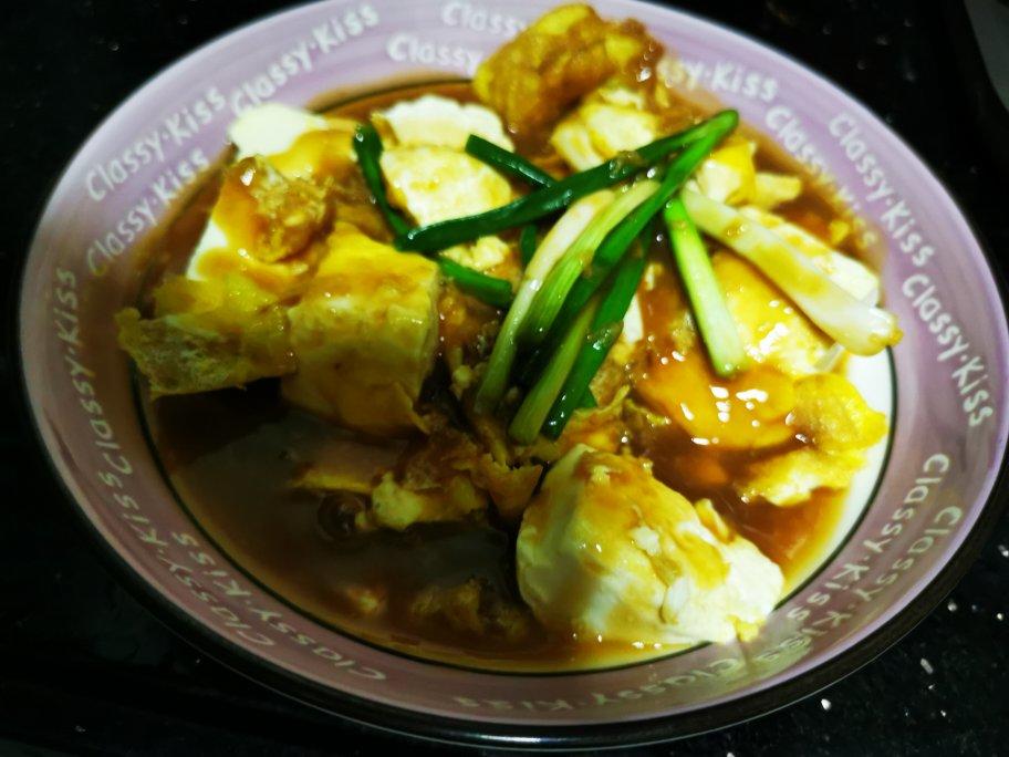 香煎鸡蛋嫩豆腐（超级入味，好吃到添盘～）