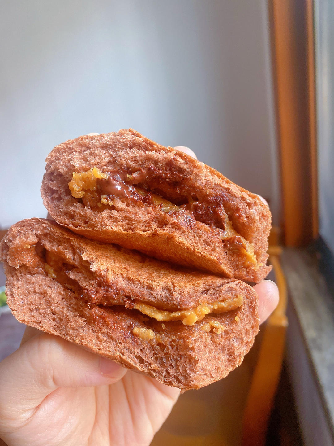 记录个人面包整形*八宝粥吐司（黑米餐包汉堡胚）