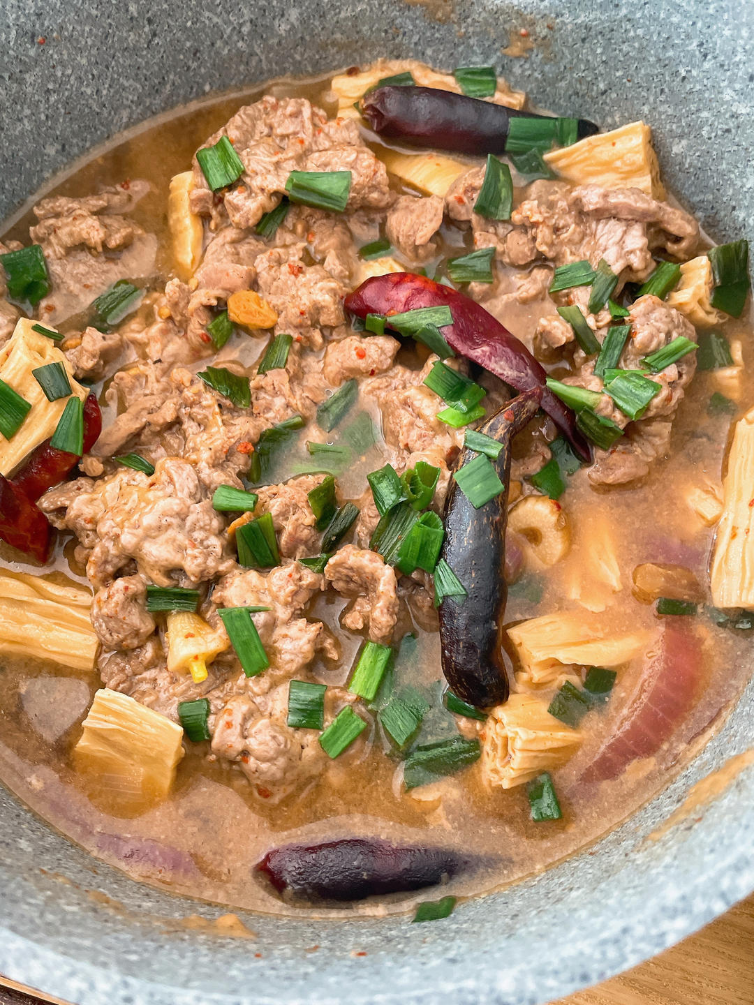 强强联手的腐竹焖牛肉