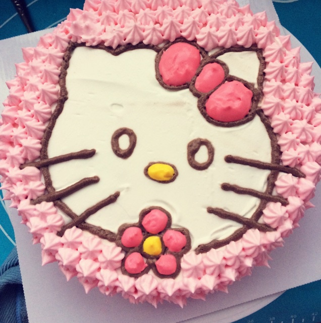 KT猫裱花蛋糕