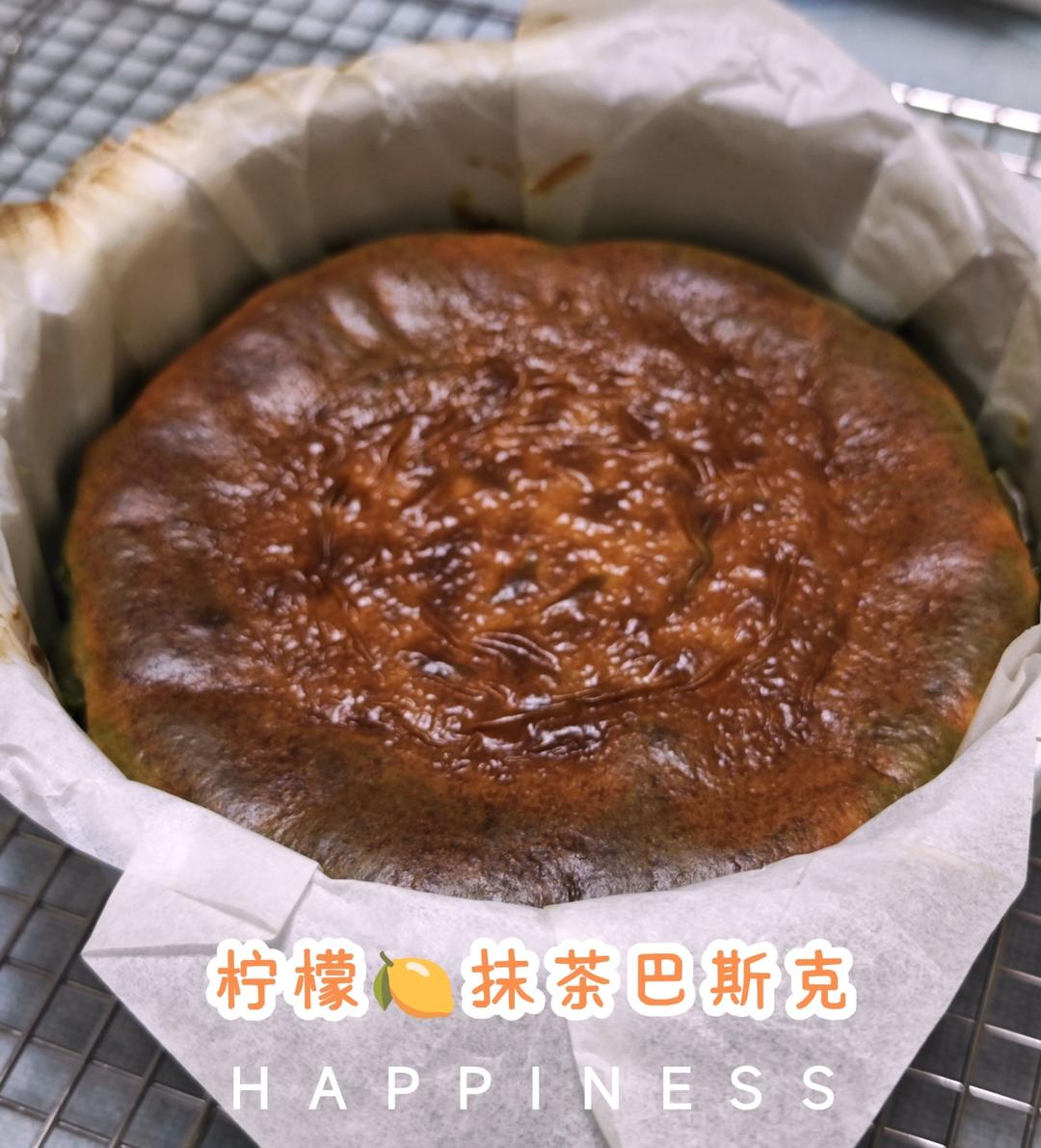 柚子抹茶巴斯克蛋糕🌿浅绿清新，柚香迷人～