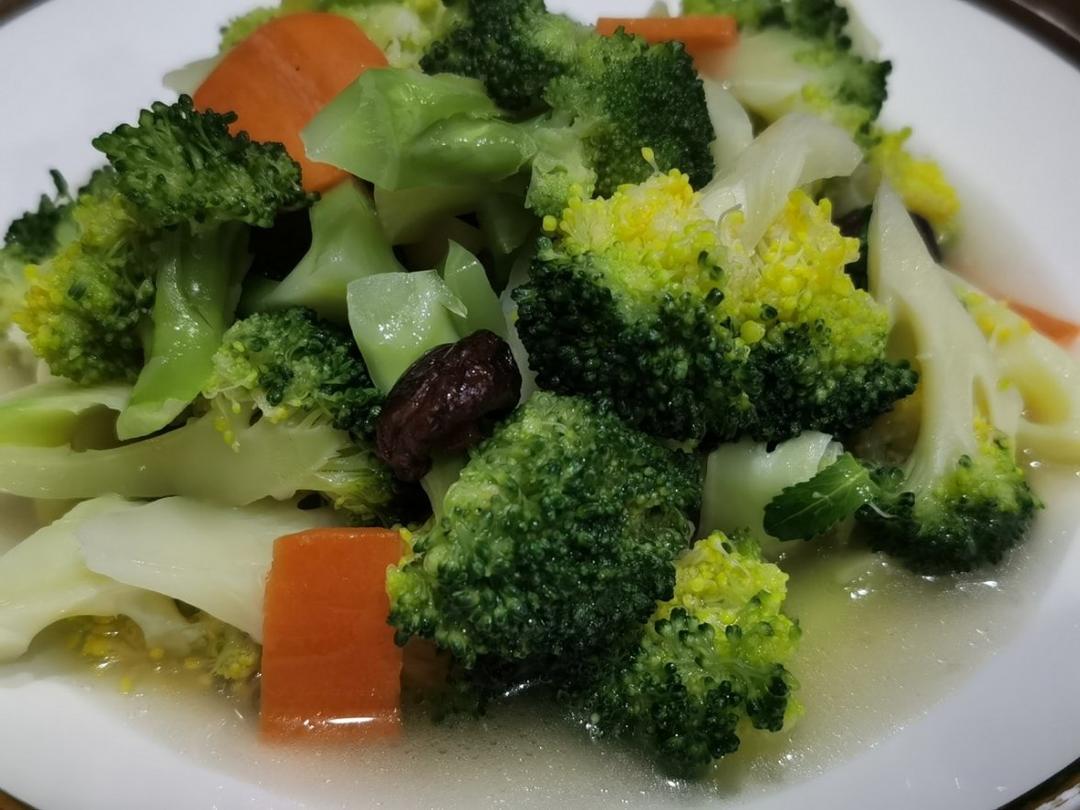 水煮菜~高汤♨️西兰花🥦.