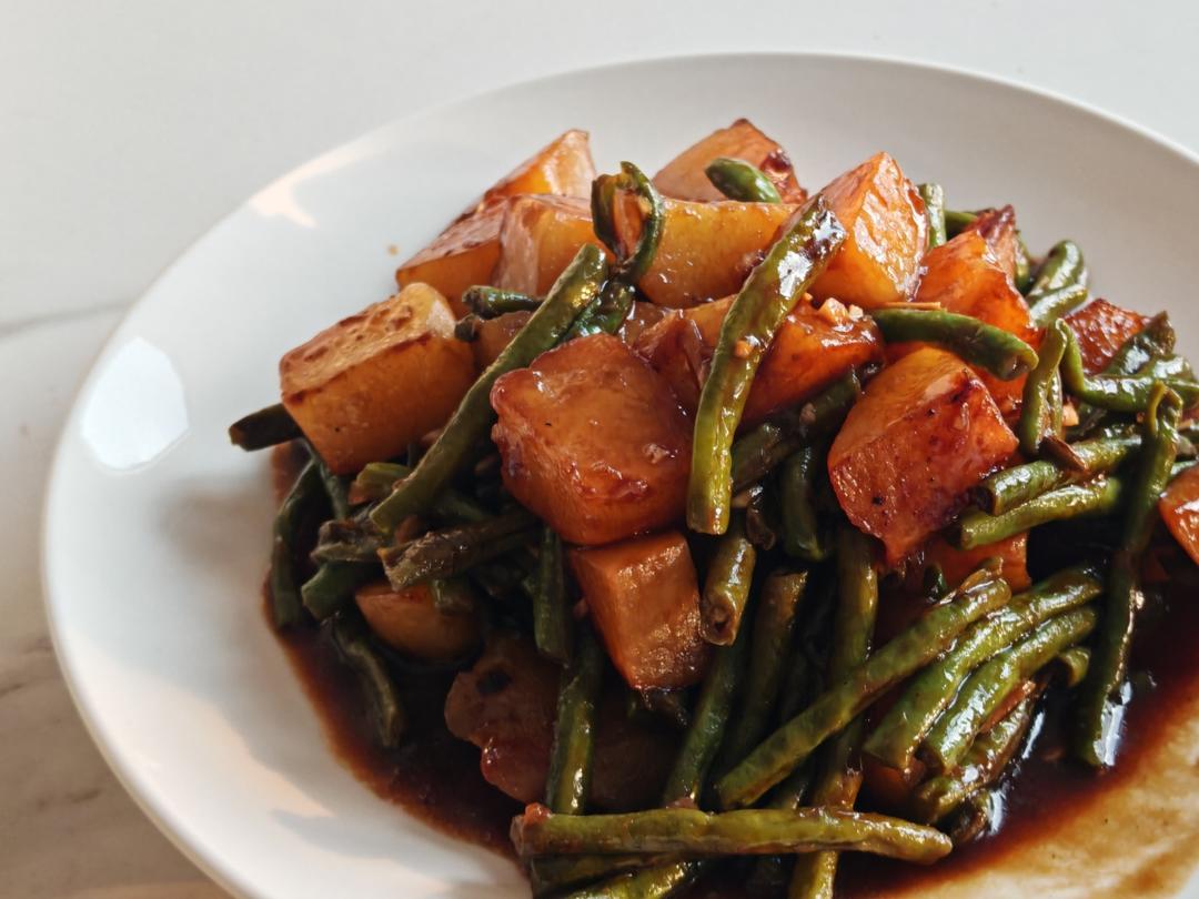 干煸豆角土豆