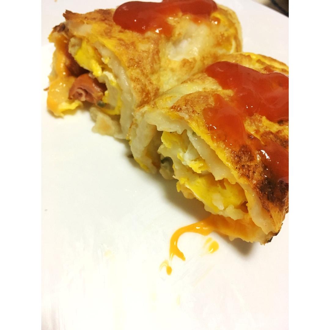鸡蛋早餐饼