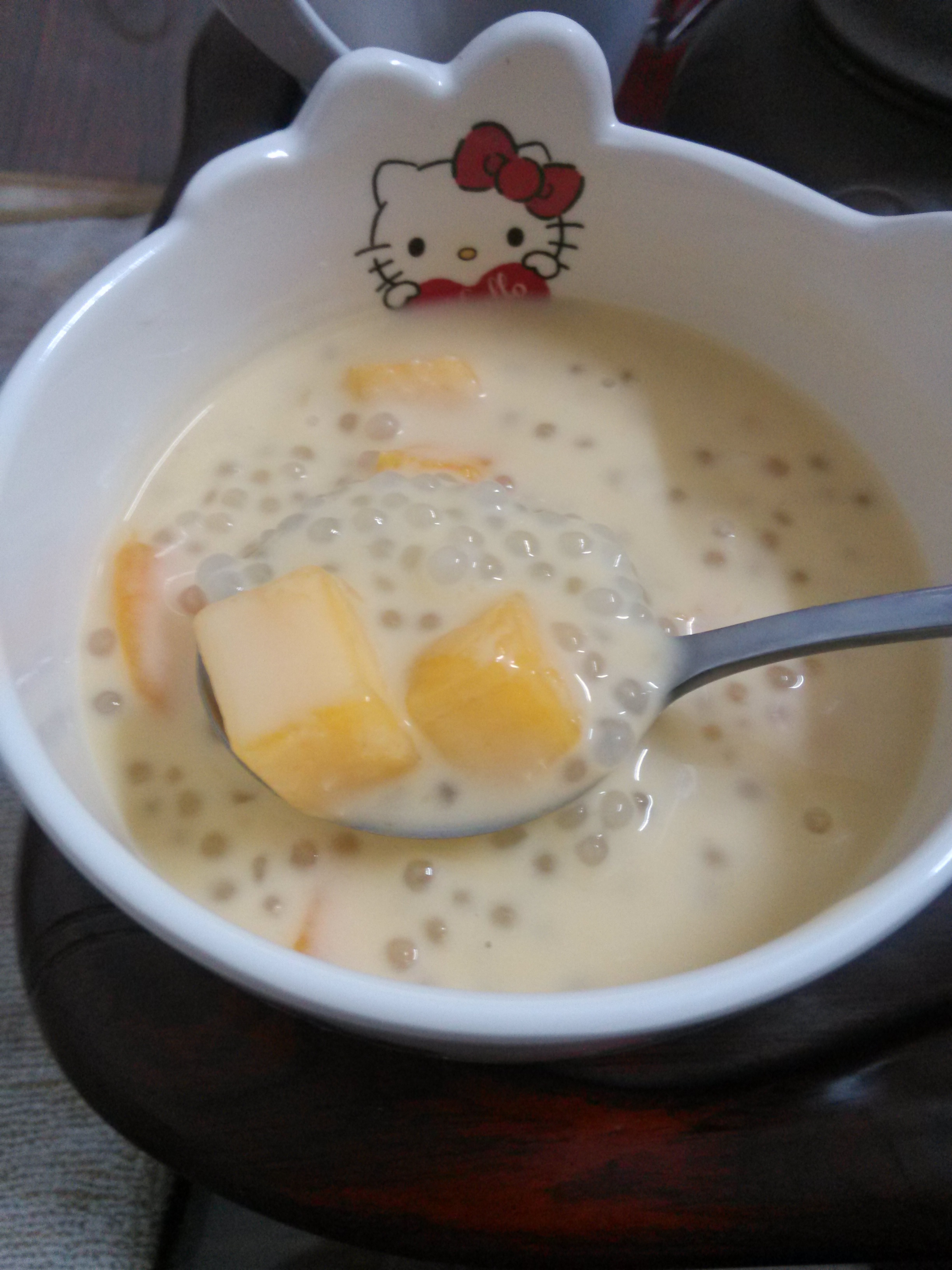 椰汁芒果西米露