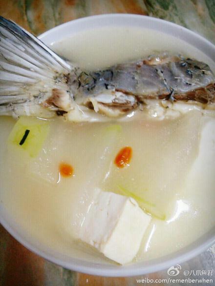 鱼尾豆腐冬瓜汤的做法