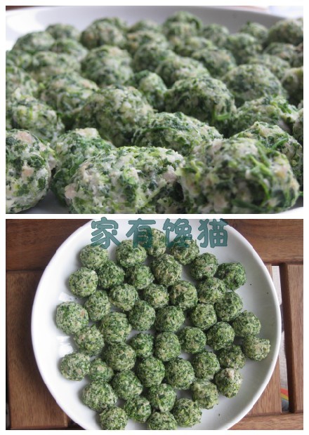 荠菜猪肉圆子