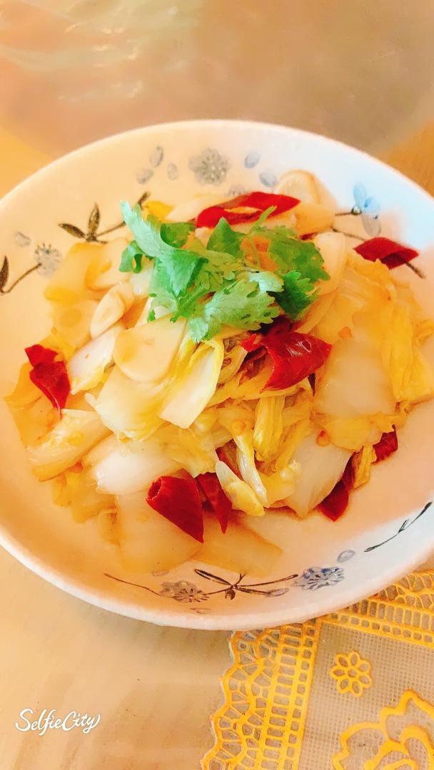 素炒辣白菜