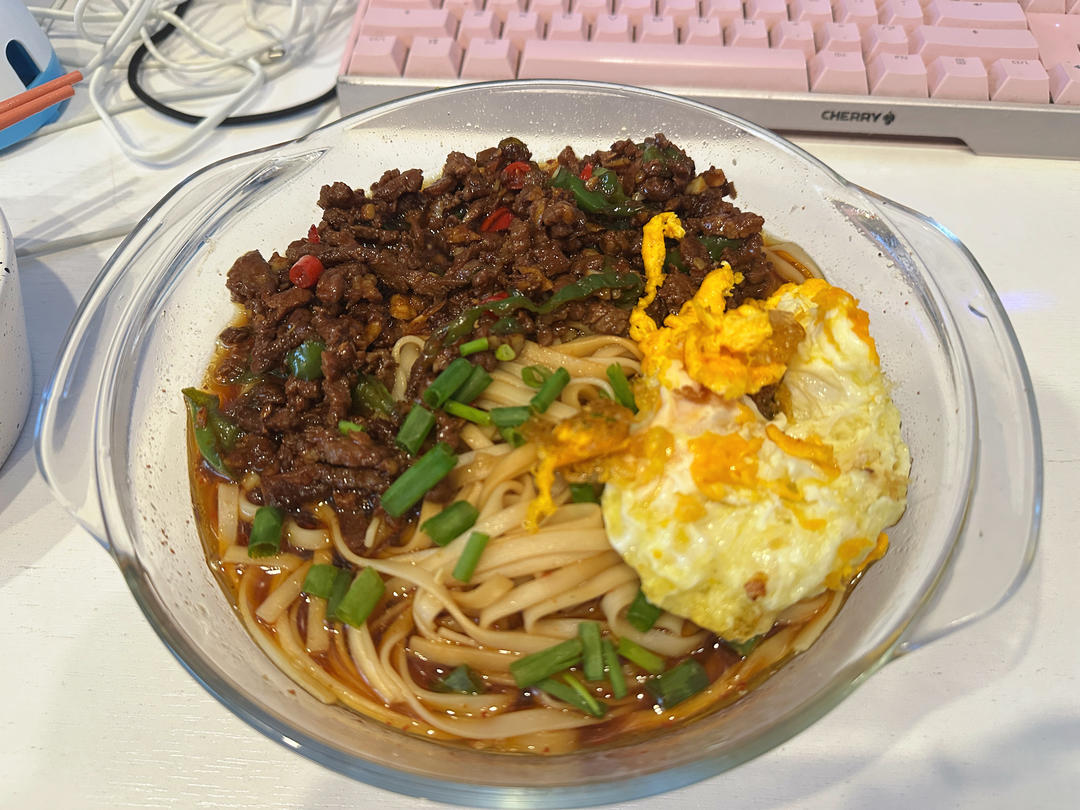 双椒肉丝面
