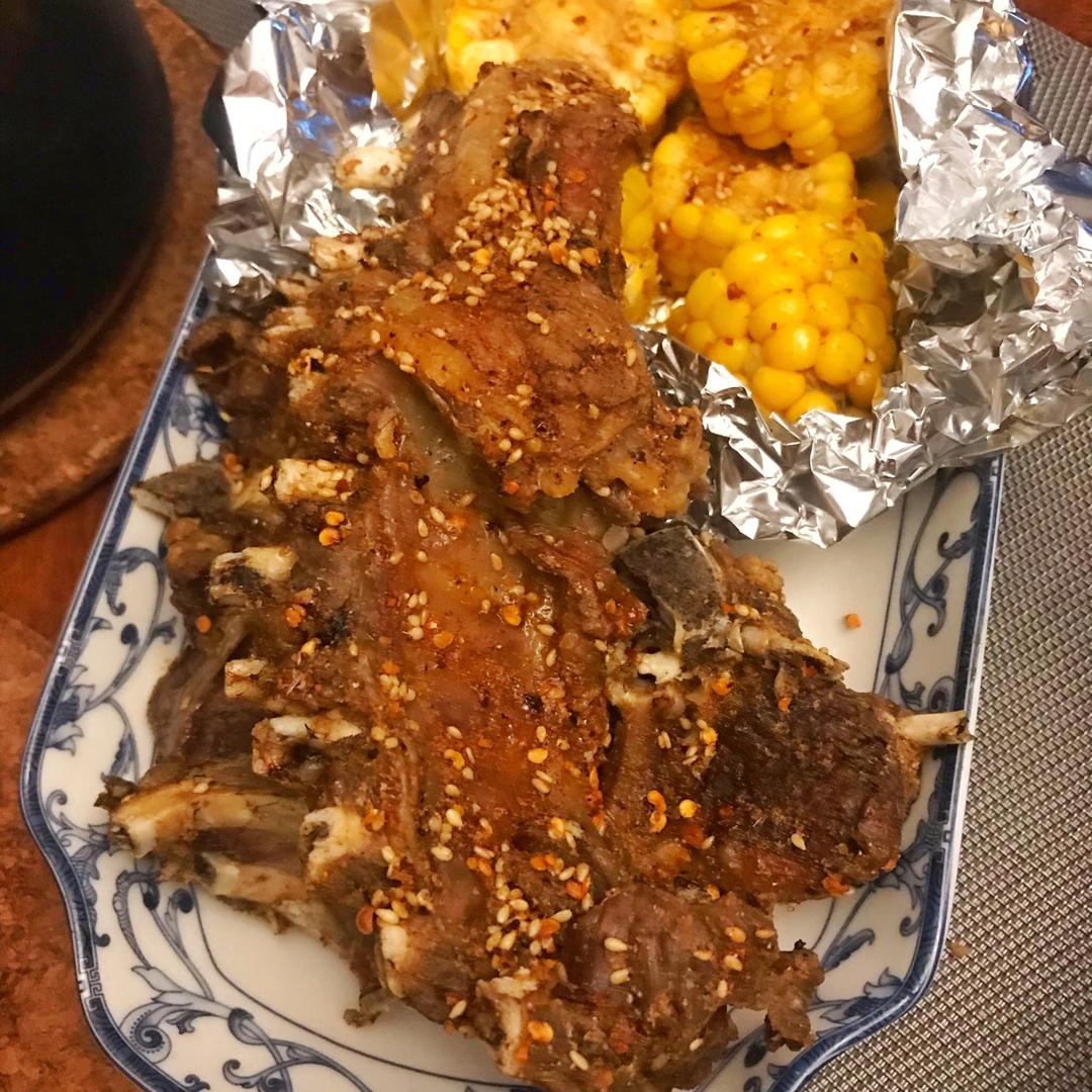 地道蒙餐：烤羊排(家用烤箱版)