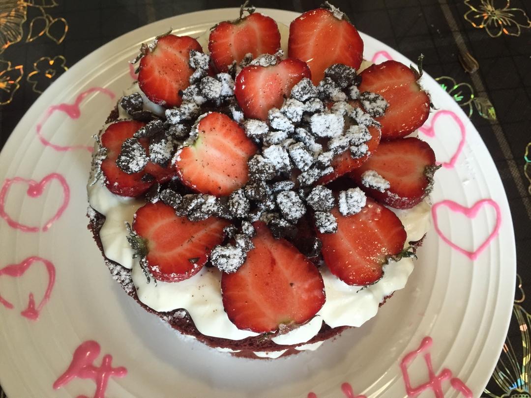 暖心红丝绒蛋糕［6寸绵软戚风版 ］