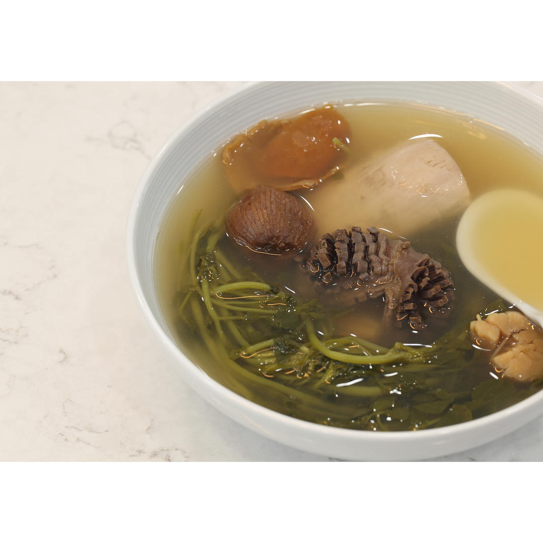 【0029】西洋菜陈肾瑶柱煲瘦肉 <302小厨房>