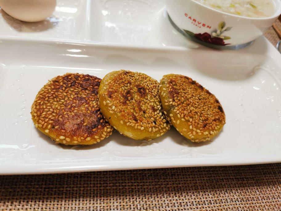 早餐芝麻南瓜饼