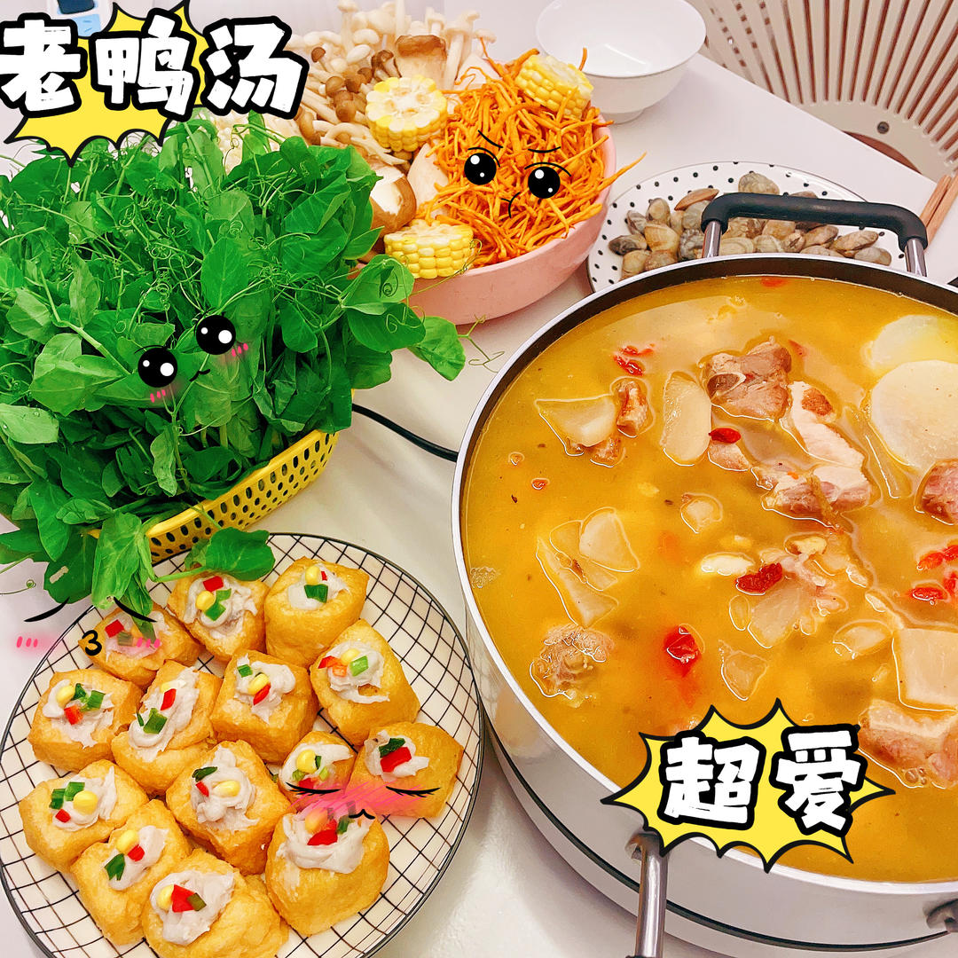 萝卜比鸭好吃的酸萝卜老鸭汤（也可以作为火锅底料呢）