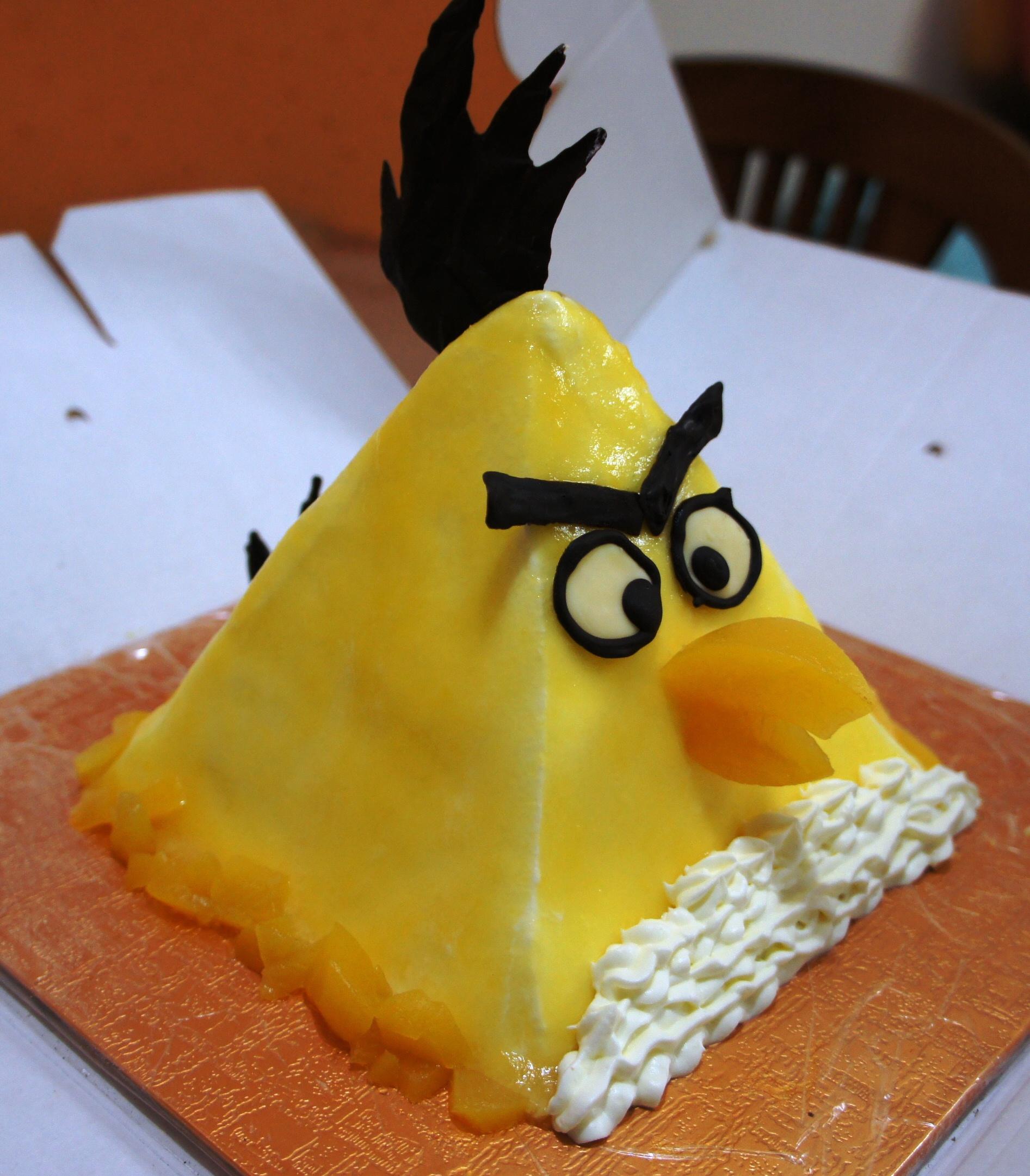 无色素版愤怒的小鸟蛋糕--黄风的做法