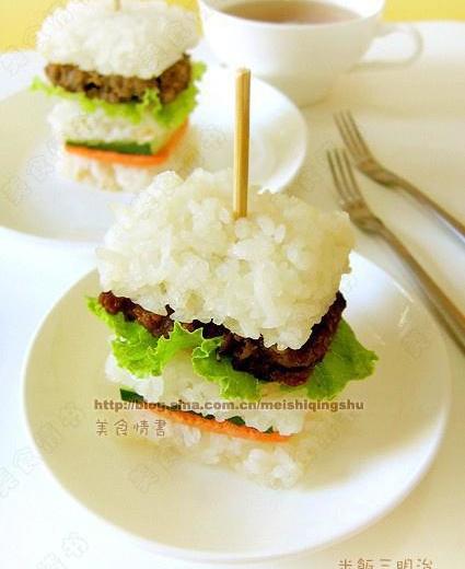 米饭三明治的做法