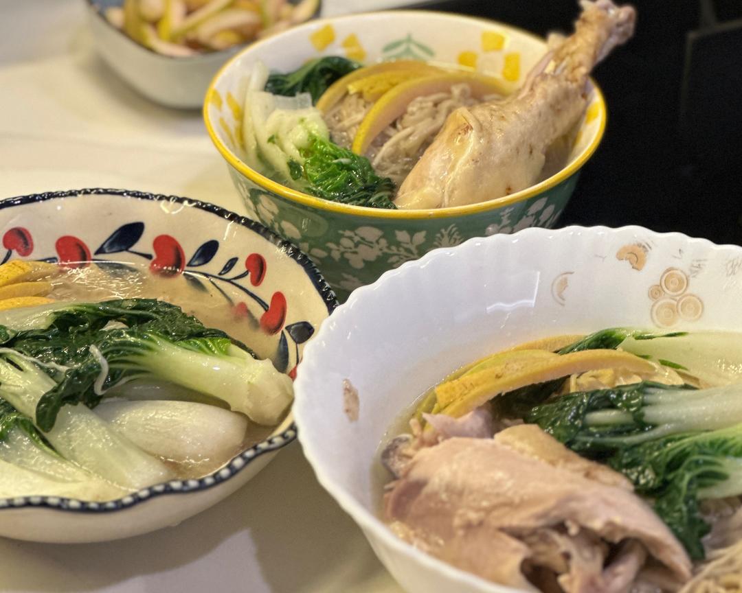 柚子鸡汤面